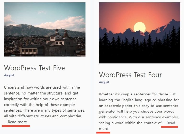 GeneratePress 요약글 더보기 버튼 숨기는 방법